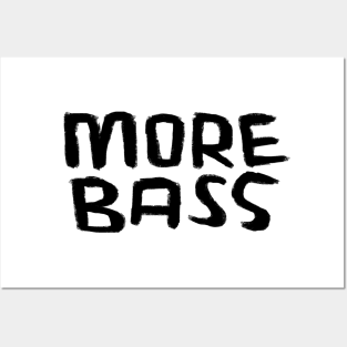Typography For Bass Player, Techno DJ, More Bass Posters and Art